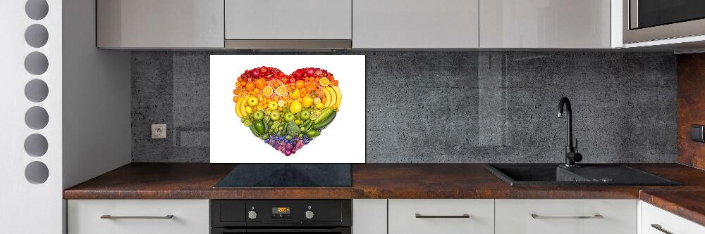 Cooker splashback Vegetable heart