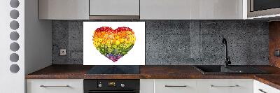 Cooker splashback Vegetable heart