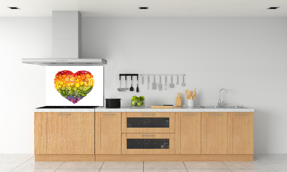 Cooker splashback Vegetable heart