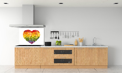 Cooker splashback Vegetable heart