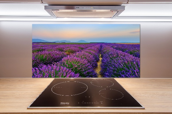 Kitchen splashback Lavender field