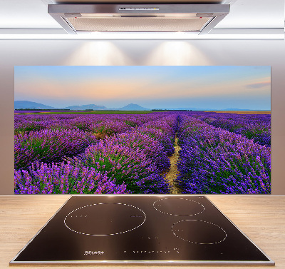 Kitchen splashback Lavender field