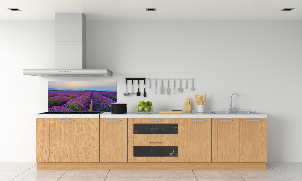 Kitchen splashback Lavender field