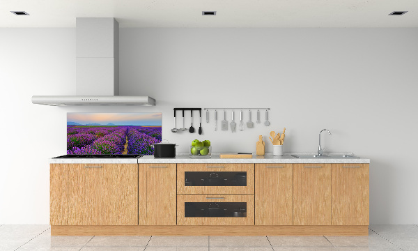 Kitchen splashback Lavender field