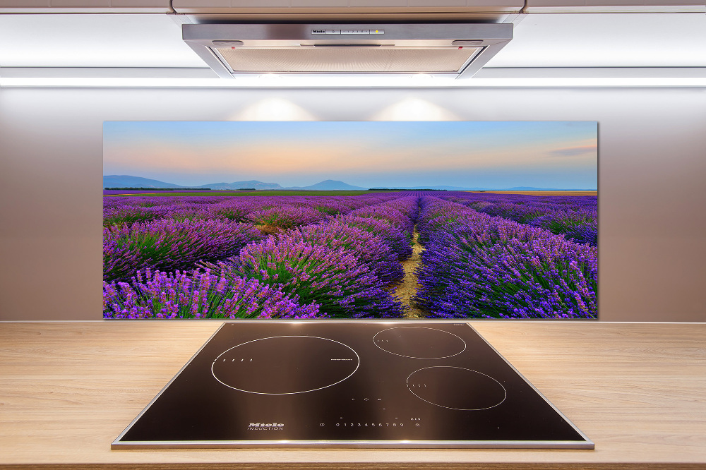 Kitchen splashback Lavender field