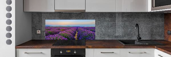 Kitchen splashback Lavender field