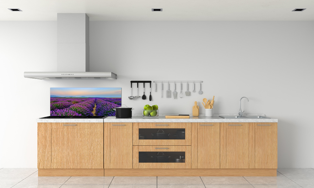 Kitchen splashback Lavender field