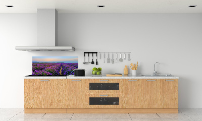 Kitchen splashback Lavender field