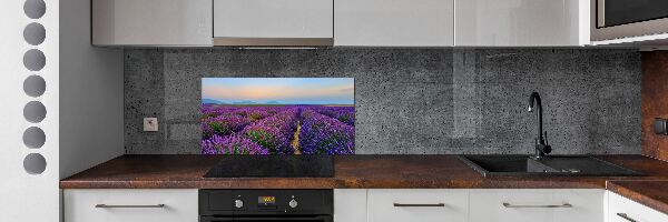 Kitchen splashback Lavender field