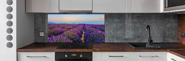 Kitchen splashback Lavender field