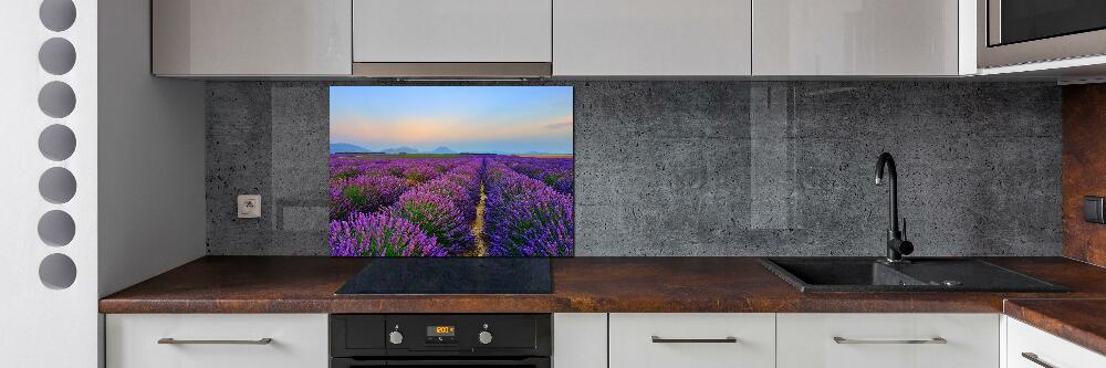 Kitchen splashback Lavender field