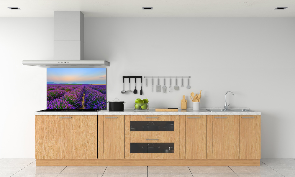 Kitchen splashback Lavender field