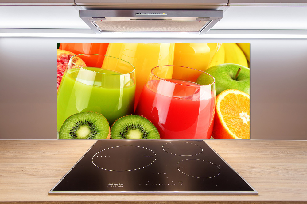 Cooker splashback Fruit juices