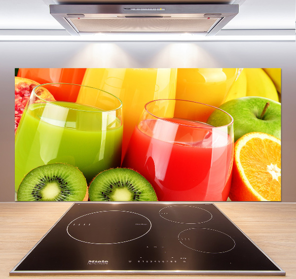 Cooker splashback Fruit juices