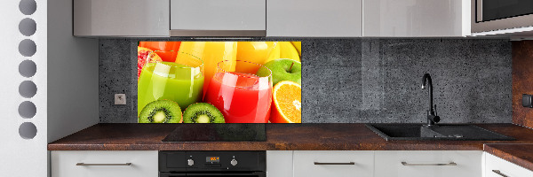 Cooker splashback Fruit juices