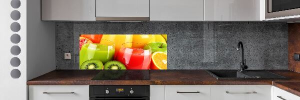 Cooker splashback Fruit juices