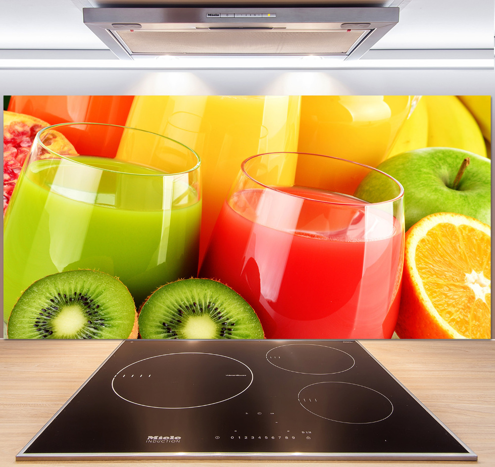 Cooker splashback Fruit juices