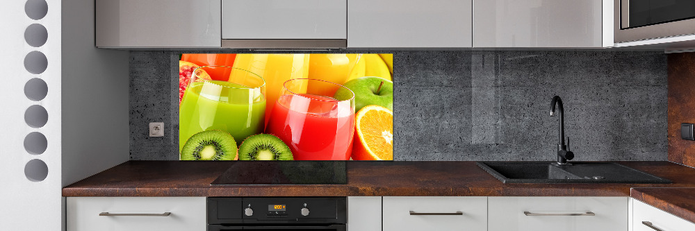 Cooker splashback Fruit juices