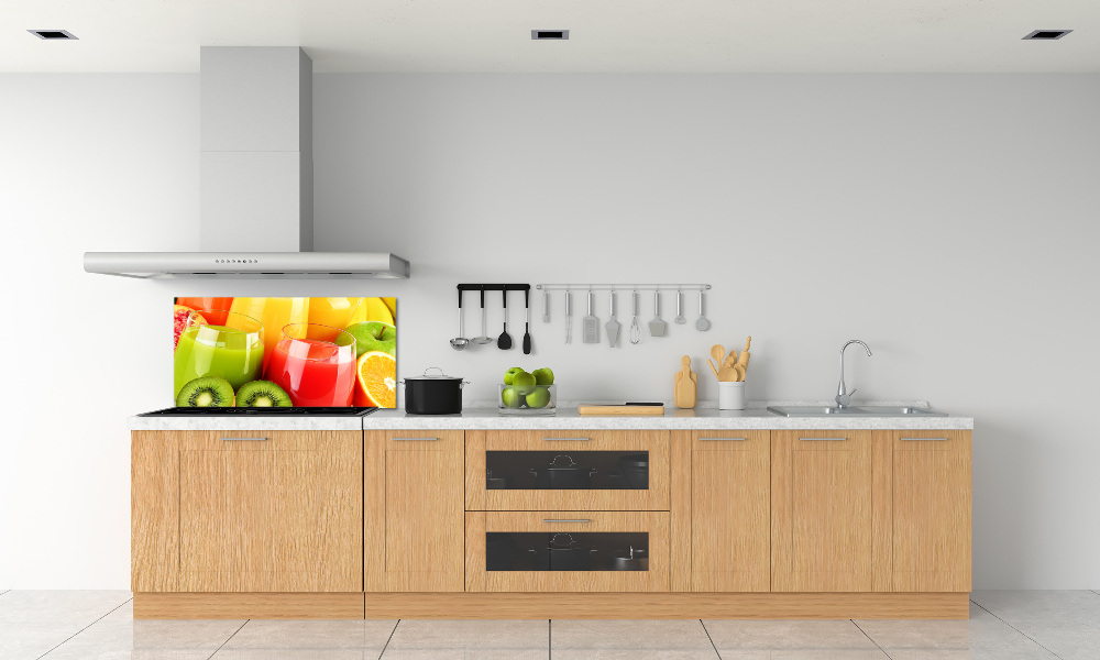 Cooker splashback Fruit juices