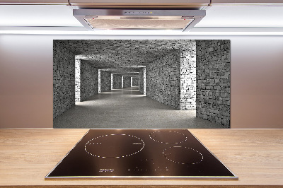 Cooker splashback Brick tunnel