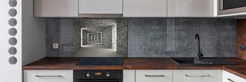 Cooker splashback Brick tunnel