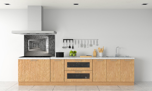 Cooker splashback Brick tunnel