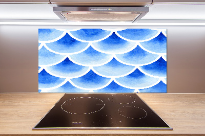 Cooker splashback Fish scales