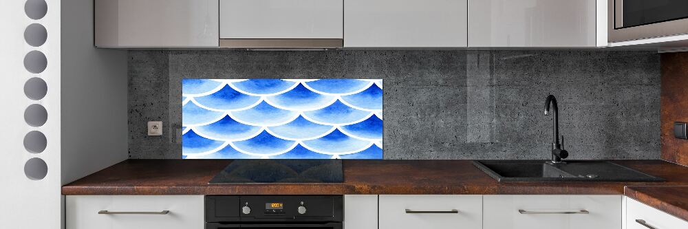 Cooker splashback Fish scales