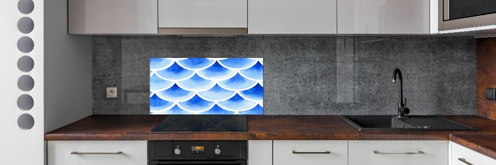 Cooker splashback Fish scales