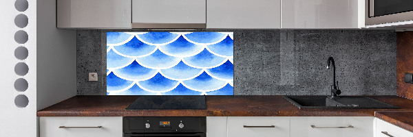 Cooker splashback Fish scales