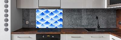 Cooker splashback Fish scales