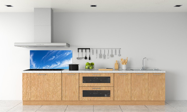 Kitchen splashback Blue sky