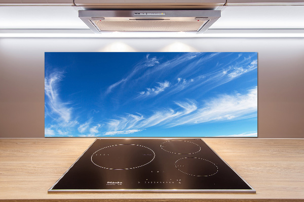 Kitchen splashback Blue sky