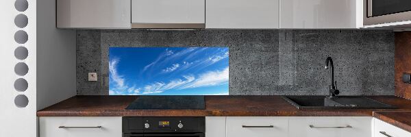 Kitchen splashback Blue sky