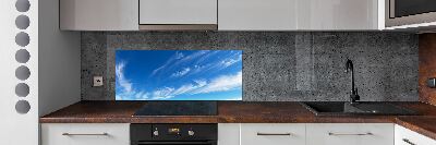 Kitchen splashback Blue sky