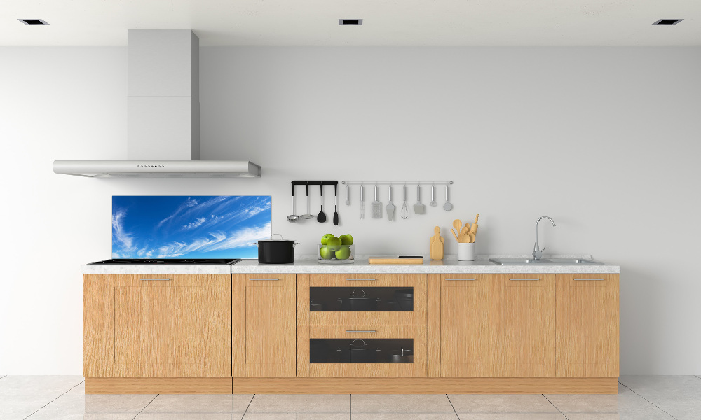 Kitchen splashback Blue sky