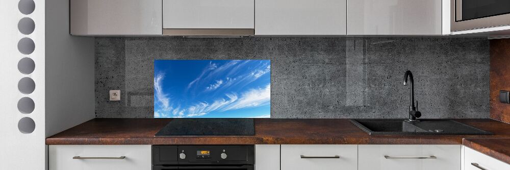 Kitchen splashback Blue sky