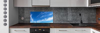 Kitchen splashback Blue sky