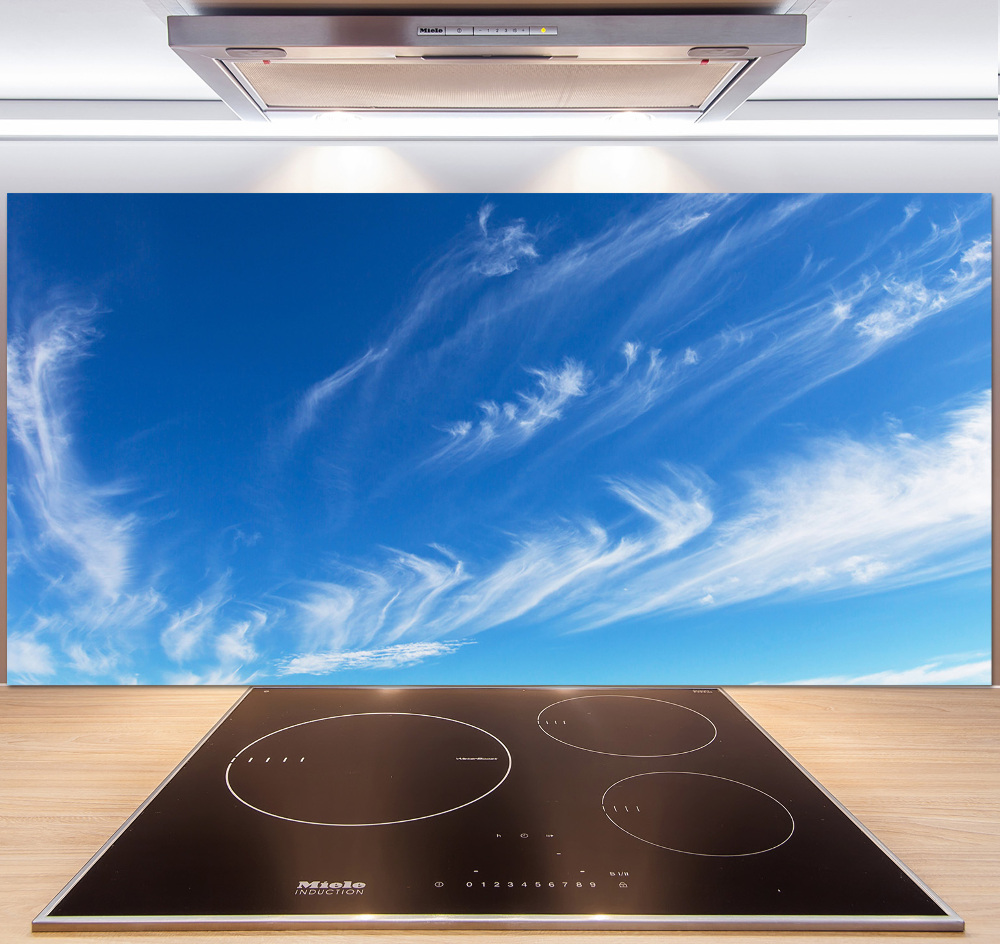 Kitchen splashback Blue sky