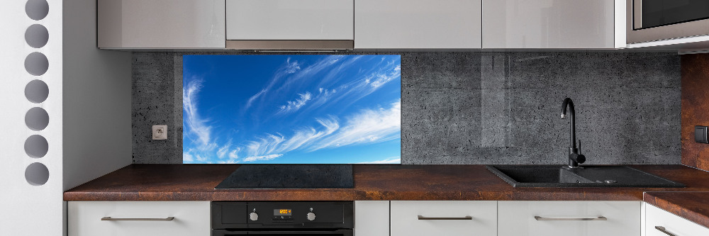 Kitchen splashback Blue sky