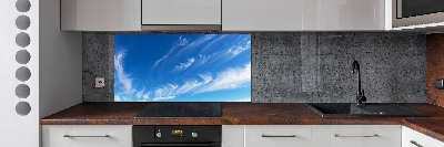 Kitchen splashback Blue sky