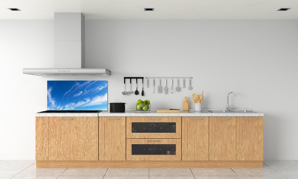 Kitchen splashback Blue sky