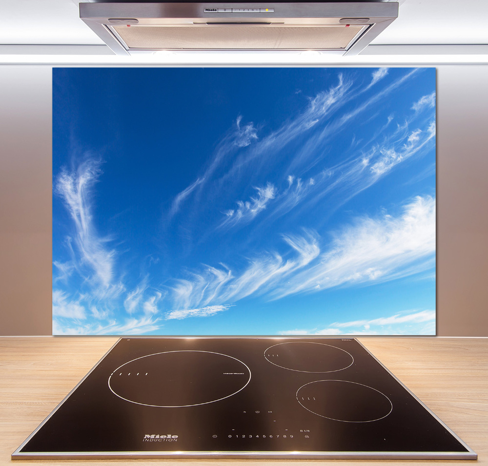 Kitchen splashback Blue sky