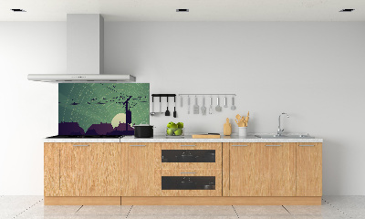 Cooker splashback Birds city