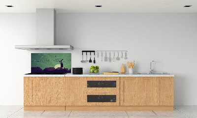 Cooker splashback Birds city