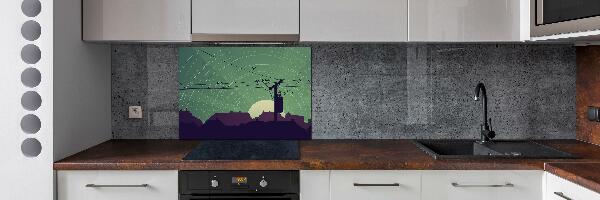 Cooker splashback Birds city