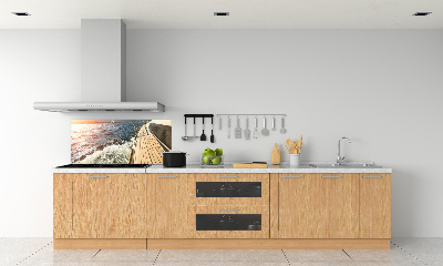 Kitchen splashback Sailboat at sea