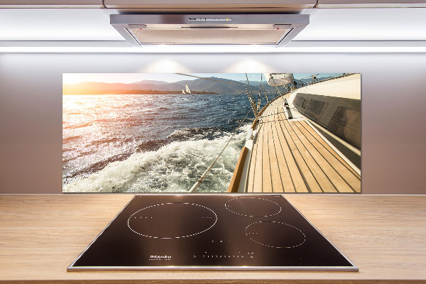 Kitchen splashback Sailboat at sea