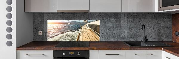 Kitchen splashback Sailboat at sea