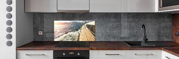 Kitchen splashback Sailboat at sea